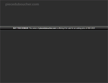 Tablet Screenshot of pieceduboucher.com